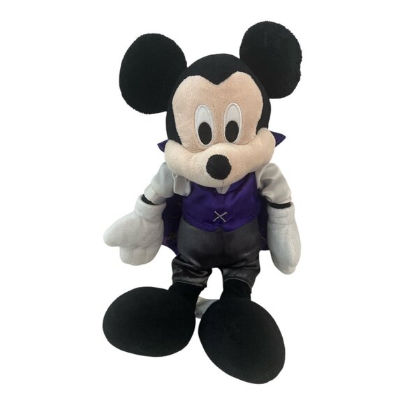 Vintage Disney Store Dracula Mickey Mouse Plush – Halloween Vampire Costume – 14 - Picture 2 of 6